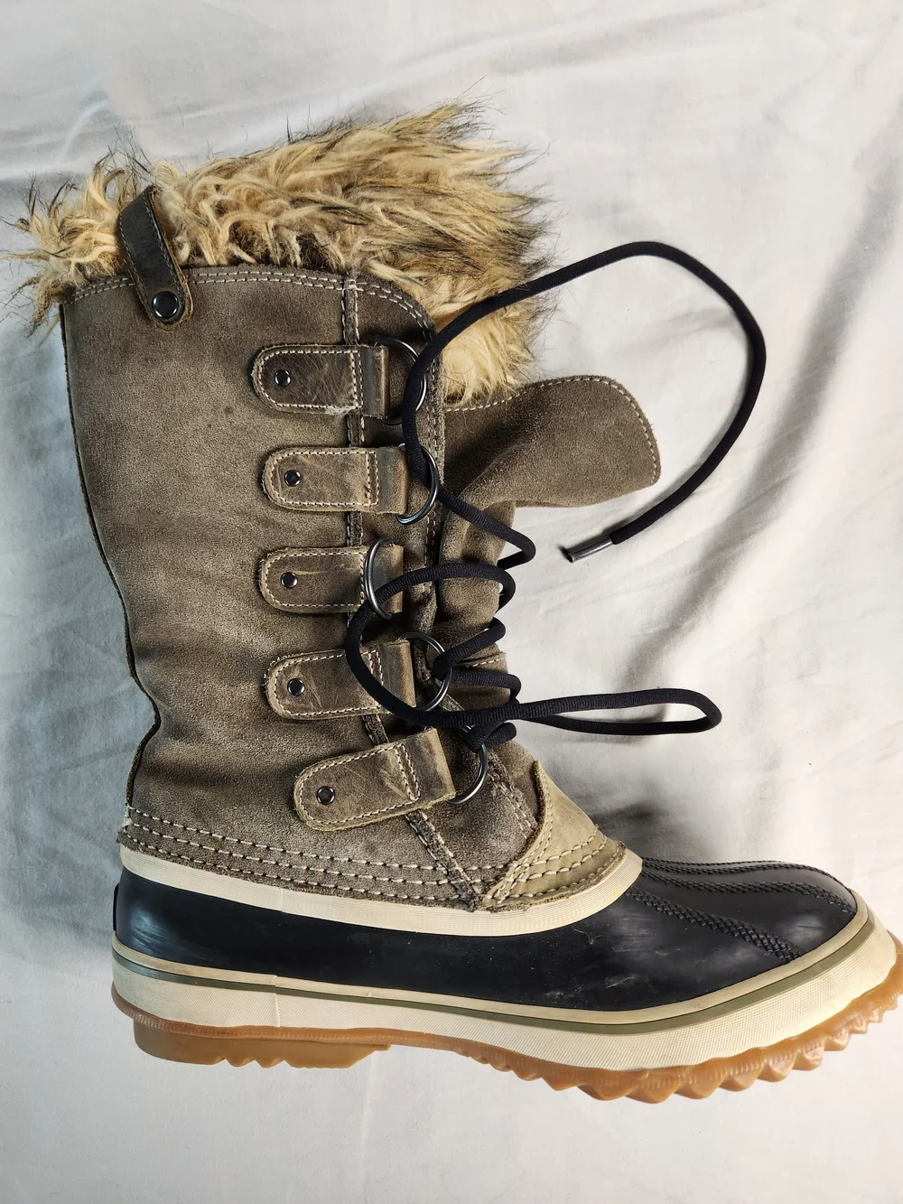 SOREL Joan Of Arctic Women Winter Snow Boots Waterproof Faux Fur Size 9.5